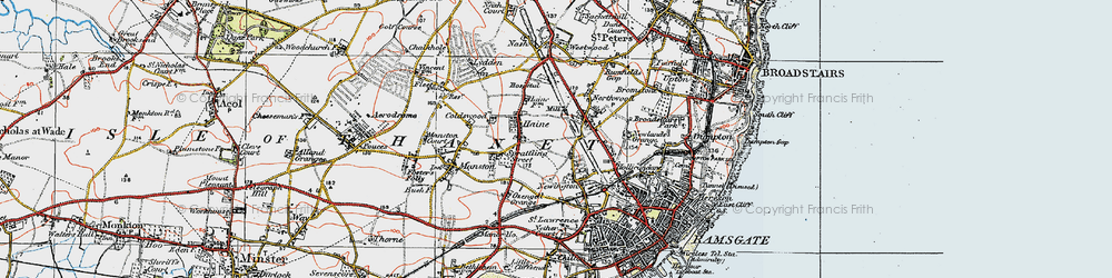 Old map of Newington in 1920