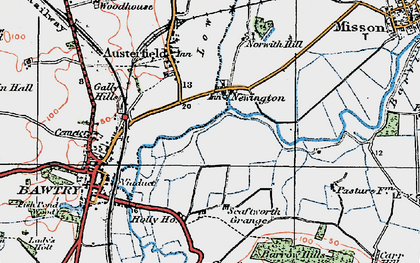 Old map of Barrow Hills in 1923