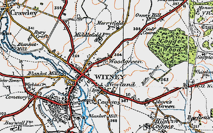 Old map of Newland in 1919