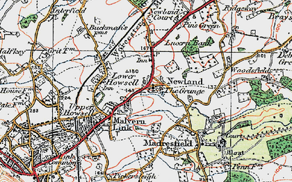 Old map of Newland in 1920