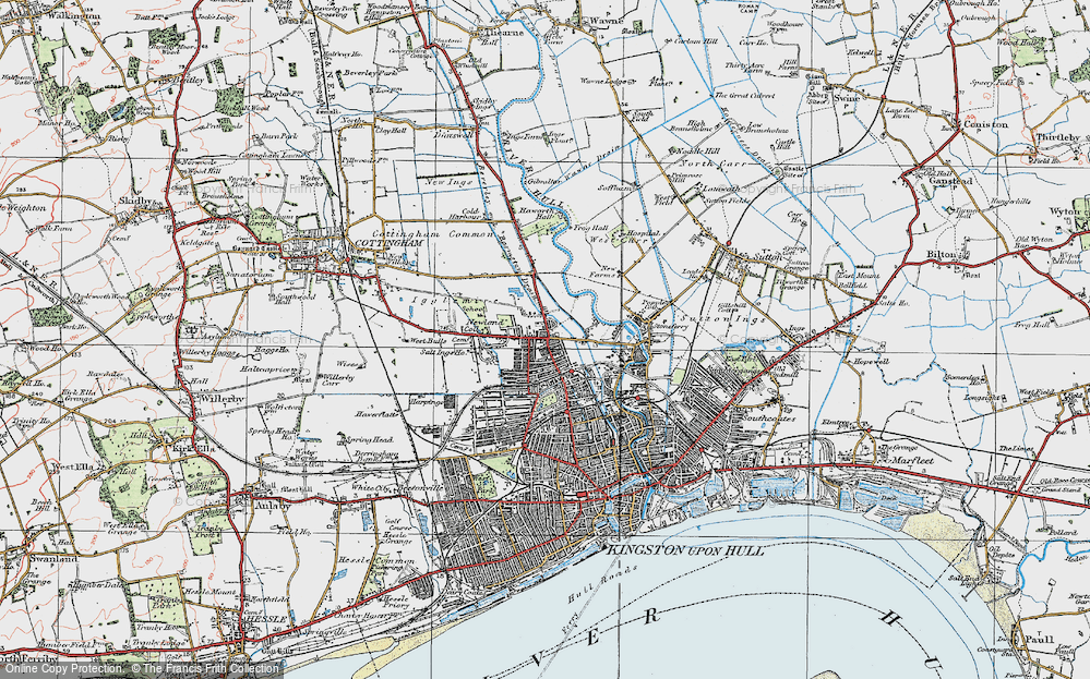 Old Map of Newland, 1924 in 1924