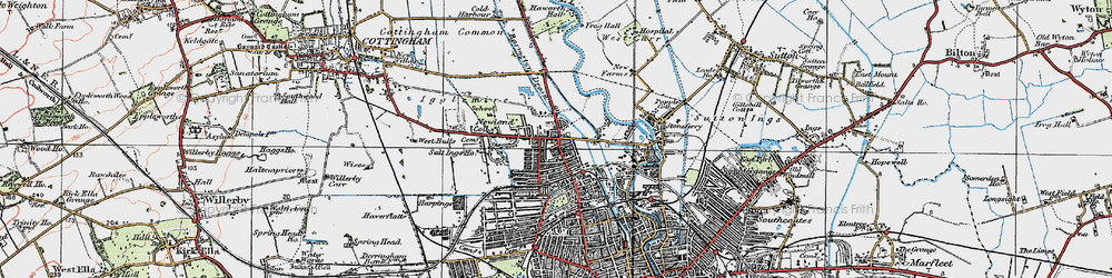 Old map of Newland in 1924