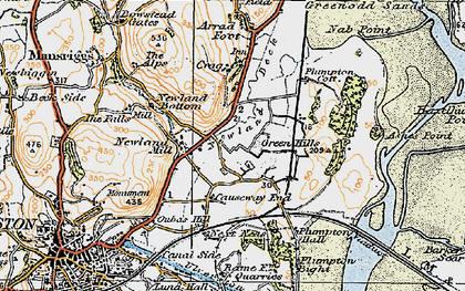 Old map of Newland in 1925