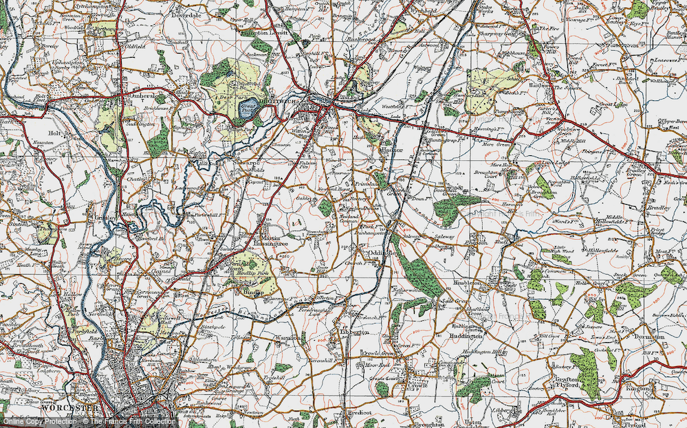 Old Map of Newland Common, 1919 in 1919