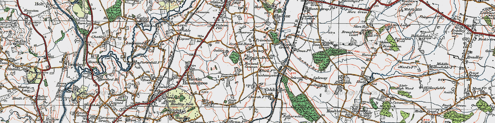 Old map of Newland Common in 1919