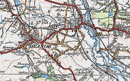 Old map of Newlands in 1921