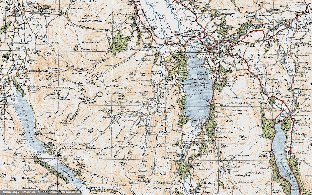 Old Map of Newlands, 1925 in 1925