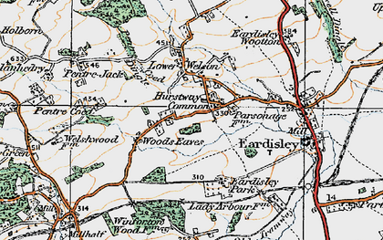 Old map of Pentre Coed in 1919