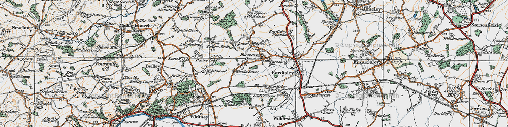 Old map of Newman's Place in 1919