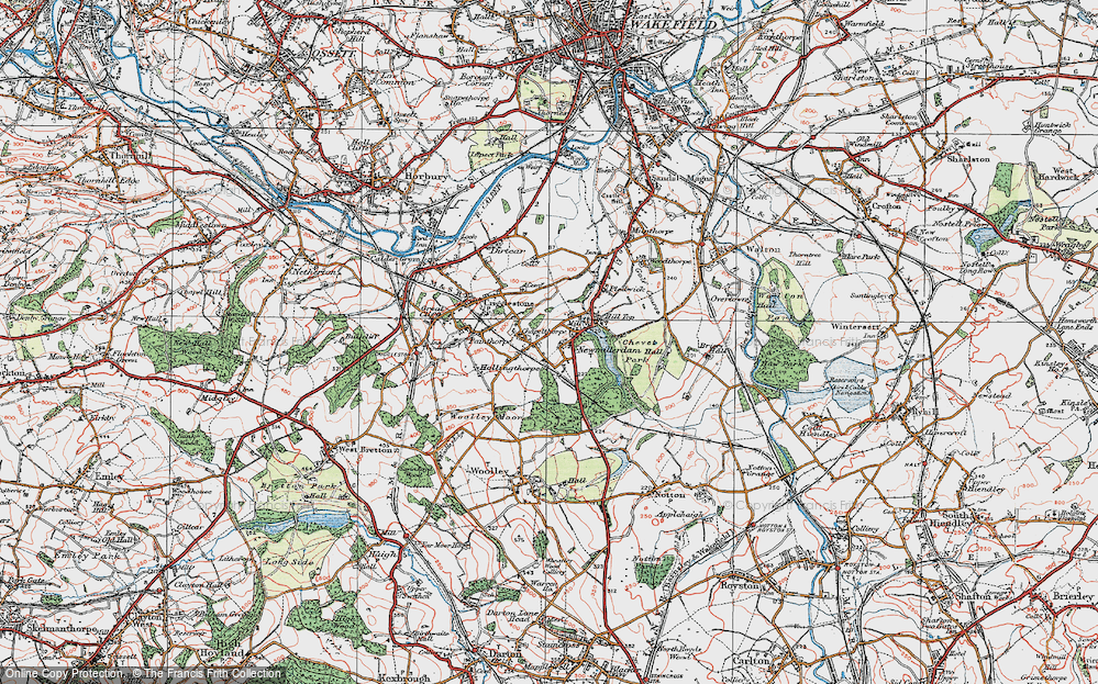 Old Map of Newmillerdam, 1925 in 1925