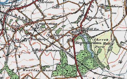 Old map of Newmillerdam in 1925