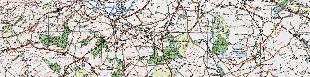 Old map of Newmillerdam in 1925