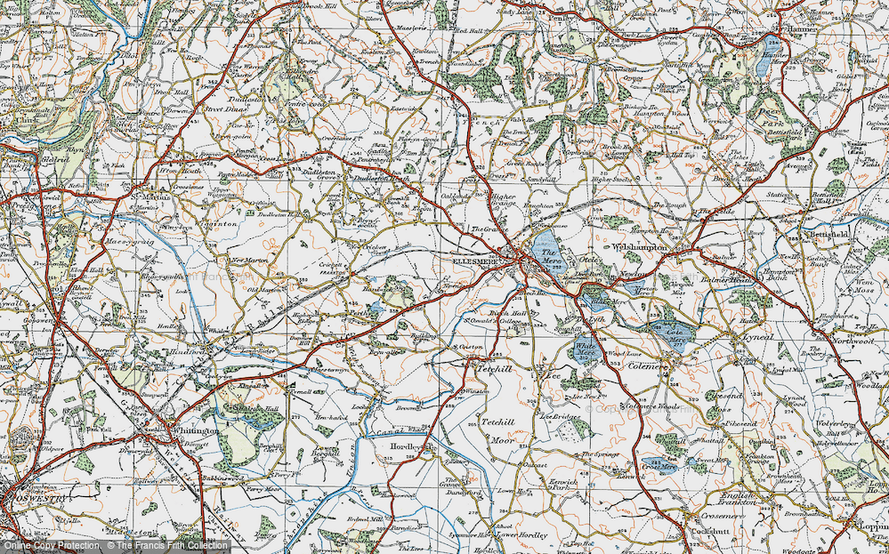 Old Map of Newnes, 1921 in 1921