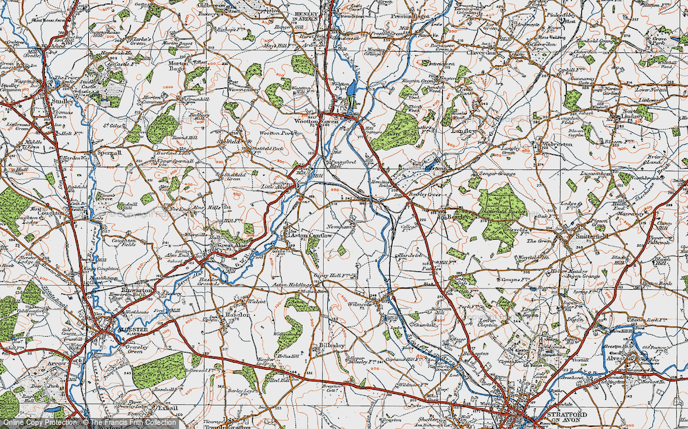 Old Map of Newnham, 1919 in 1919