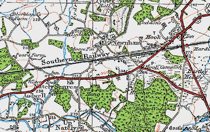 Old map of Newnham in 1919