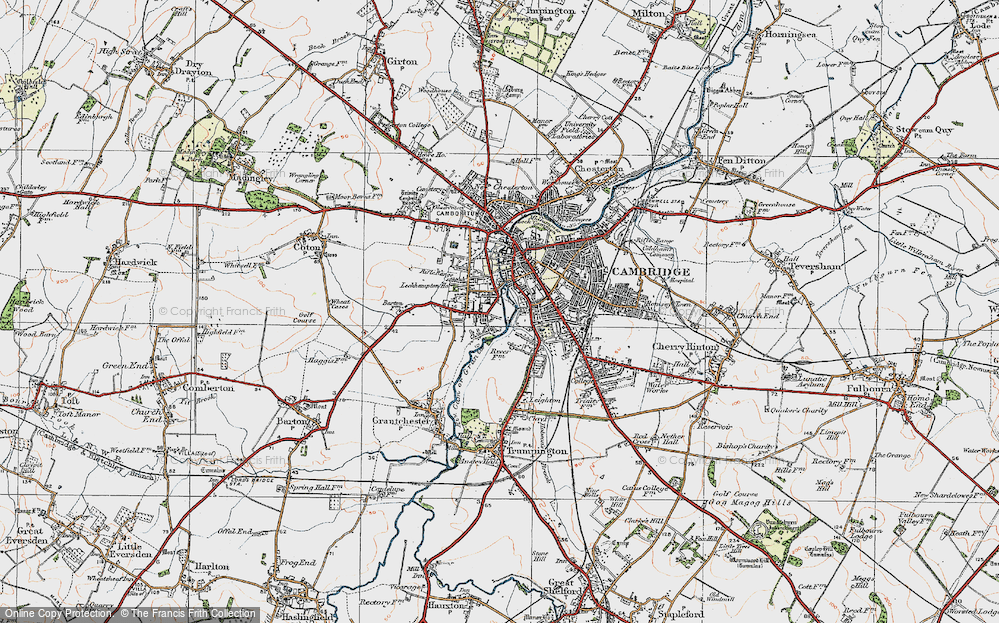Old Map of Newnham, 1920 in 1920