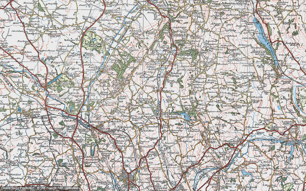Old Map of Newpool, 1923 in 1923