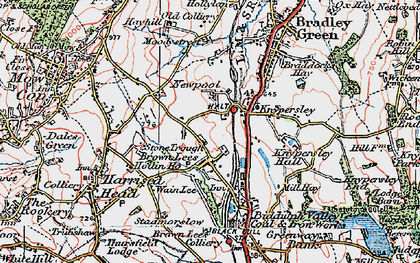 Old map of Newpool in 1923