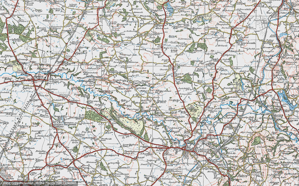 Old Map of Newsbank, 1923 in 1923