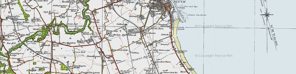 Old map of Link Ho in 1925