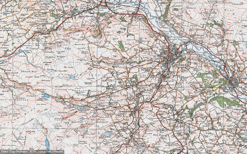 Old Map of Newsholme, 1925 in 1925