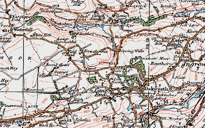 Old map of Newsholme in 1925