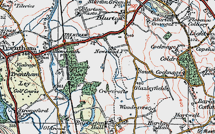 Old map of Newstead in 1921