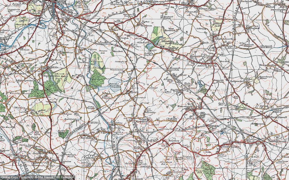 Old Map of Newstead, 1925 in 1925