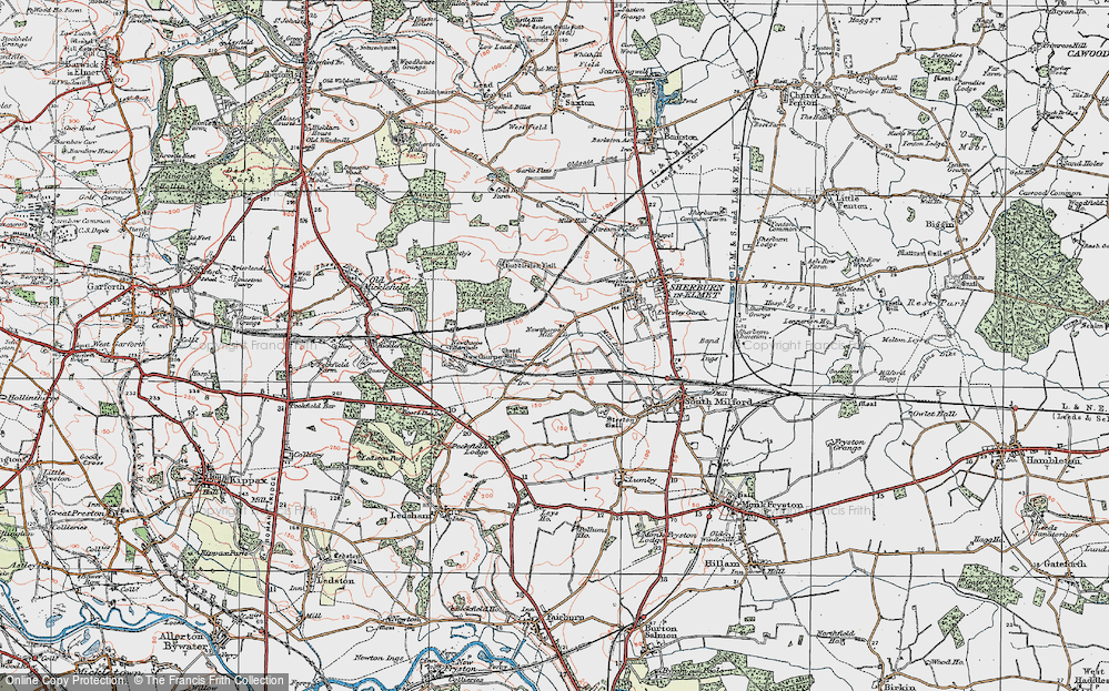 Old Map of Newthorpe, 1925 in 1925