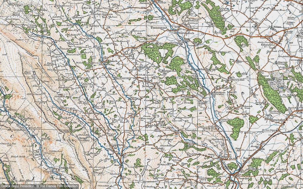 Old Map of Newton, 1919 in 1919