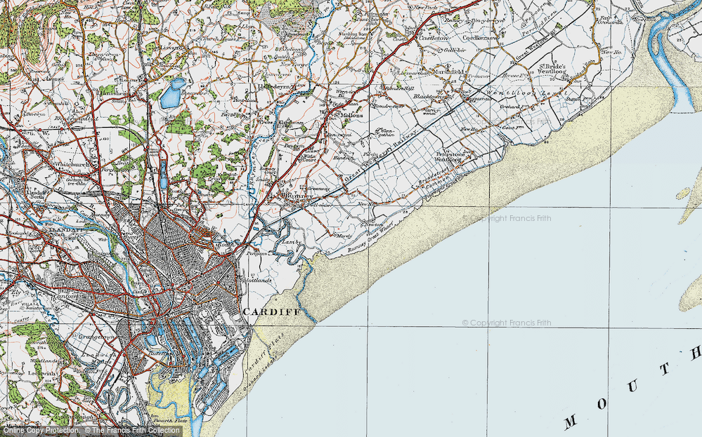 Old Map of Newton, 1919 in 1919