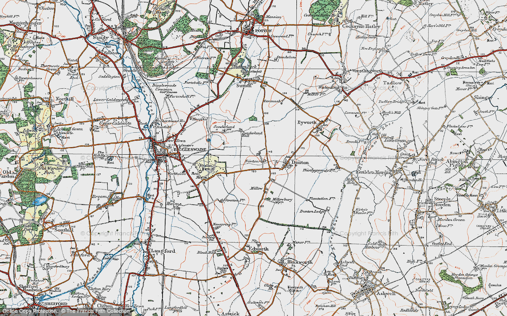Old Map of Newton, 1919 in 1919