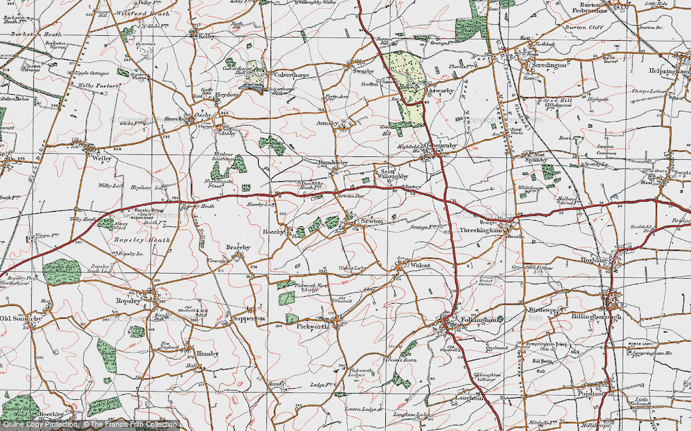 Old Map of Newton, 1922 in 1922