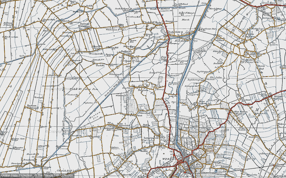 Old Map of Newton, 1922 in 1922