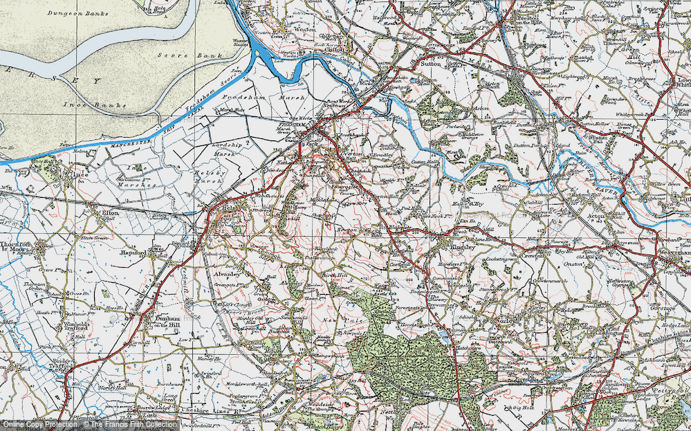 Old Map of Newton, 1923 in 1923