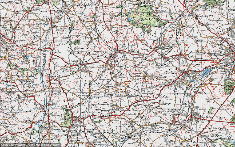 Old Map of Newton, 1923 in 1923