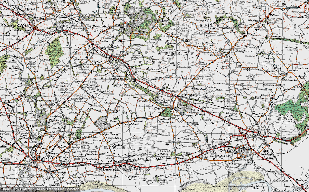 Old Map of Newton, 1925 in 1925