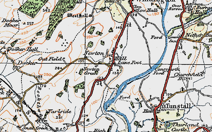 Old map of Newton in 1925