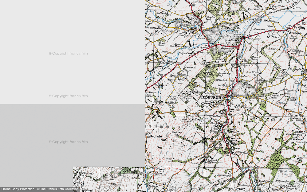 Old Map of Historic Map covering Newton in 1926