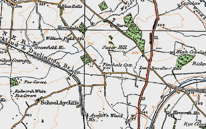 Old map of Newton Aycliffe in 1925