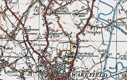 Old map of Newton Hill in 1925