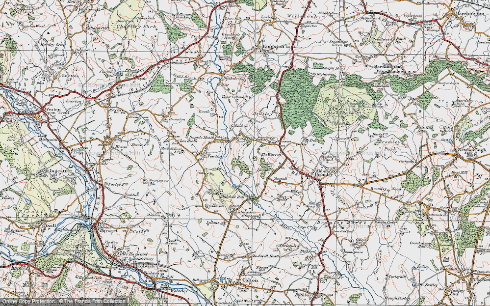 Old Map of Newton Hurst, 1921 in 1921