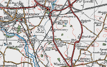 Old map of Newton Park in 1924