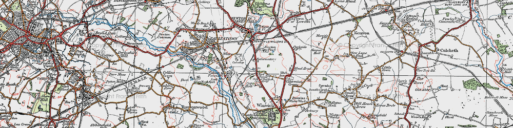 Old map of Newton Park in 1924