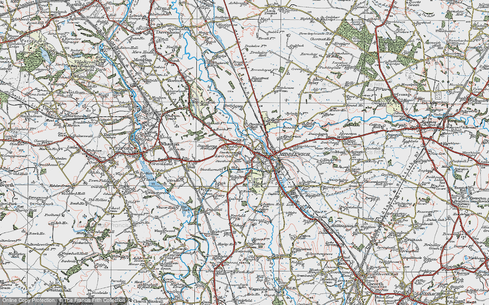 Old Map of Newtonia, 1923 in 1923