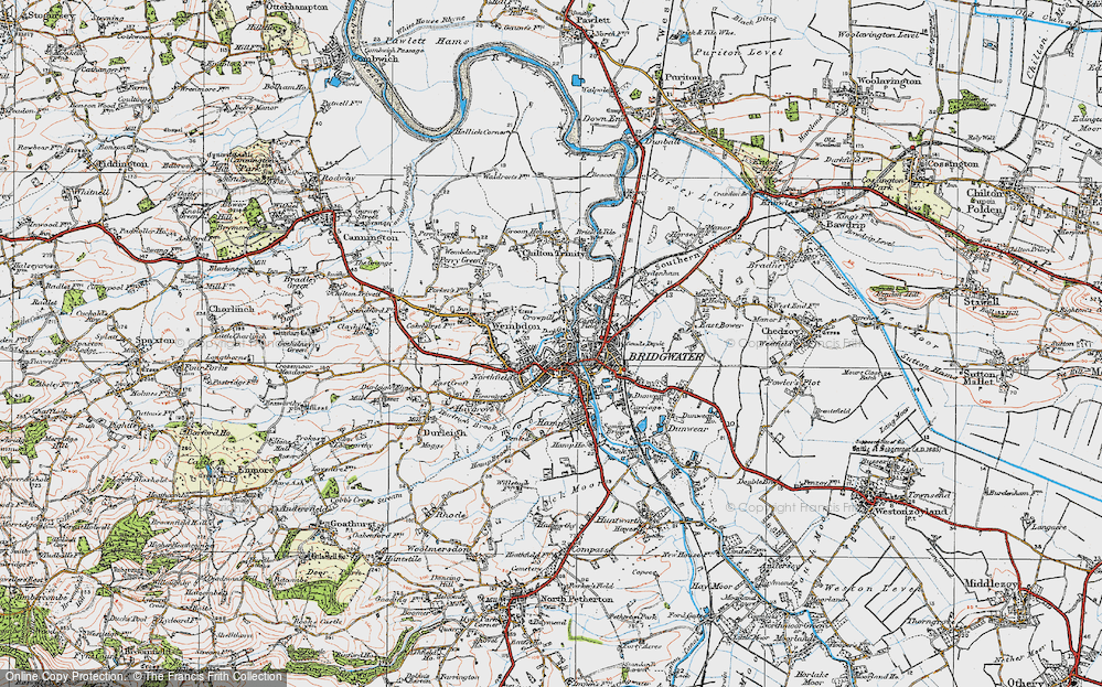 Old Map of Newtown, 1919 in 1919
