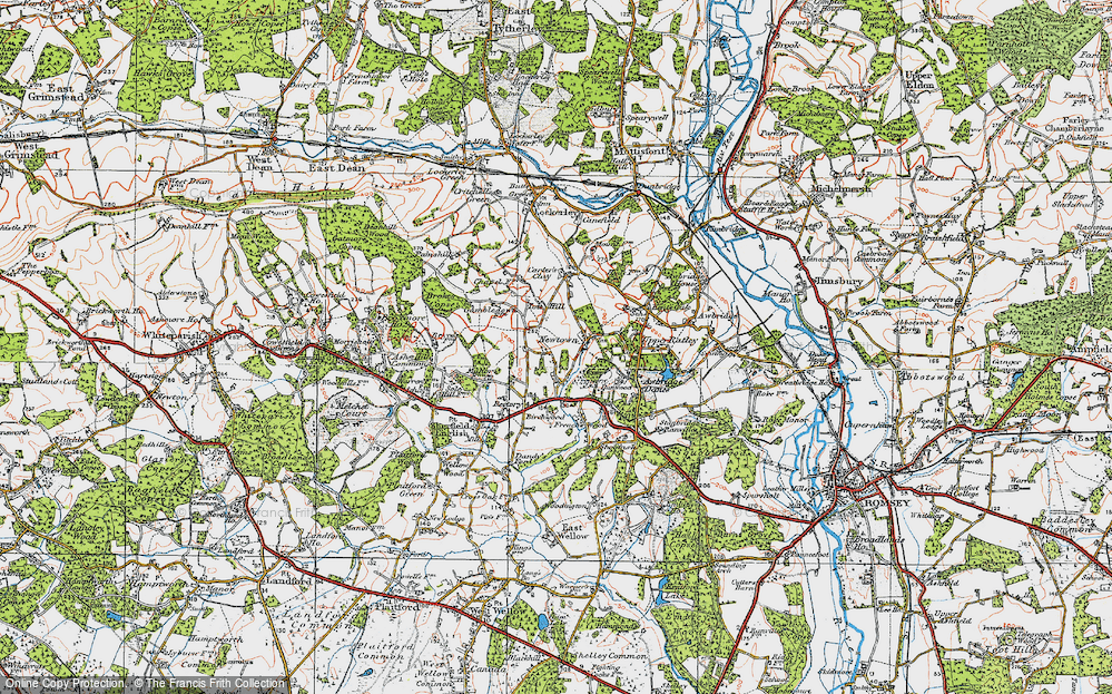 Old Map of Newtown, 1919 in 1919