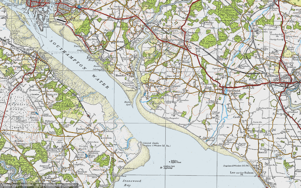 Old Map of Newtown, 1919 in 1919