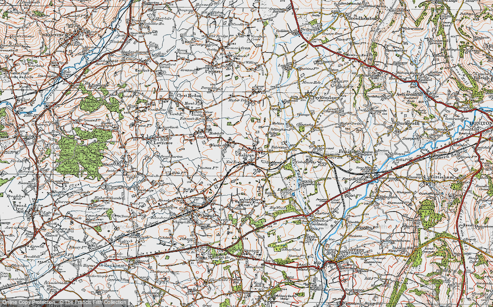 Old Map of Newtown, 1919 in 1919