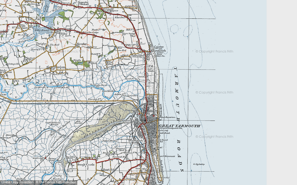 Old Map of Newtown, 1922 in 1922